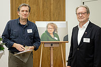 Prof. Dr. Gerhard Trabert (links) und Dr. Uwe Denker (rechts) bei der Presiverleihung 2018