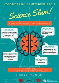 Plakat vom Science Slam 2019