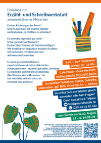 Einladung zur Kreativ-Werkstatt
